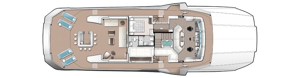 Deck Plan - Majesty 175