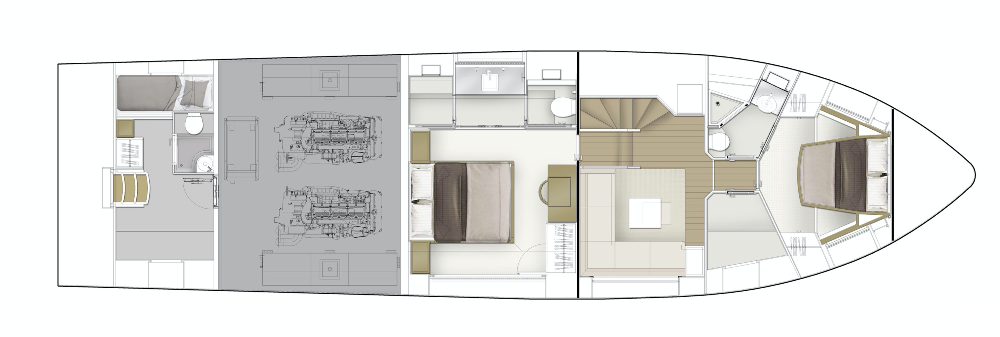 Deck Plan - Majesty 62M