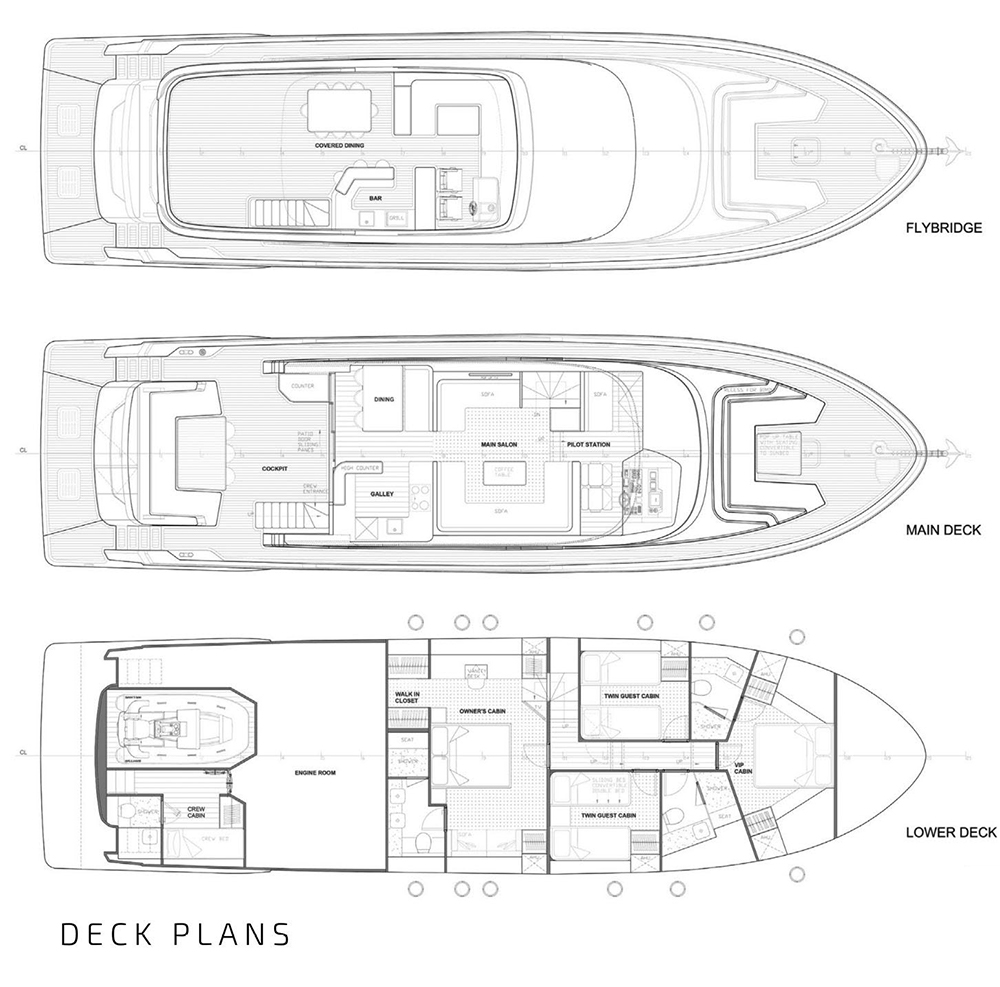 Deck Plan - Majesty 72